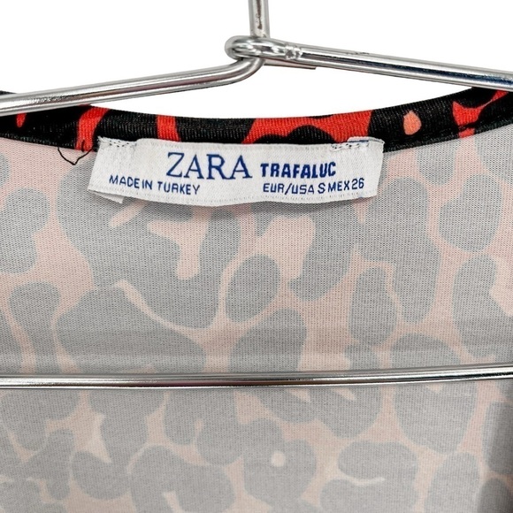 Zara Crossover Leopard Animal Print Long Sleeve Bodysuit - Picture 9 of 12